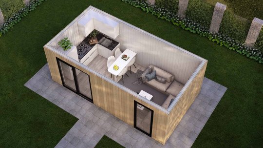 Design visual of SIP Garden Room with no roof v2